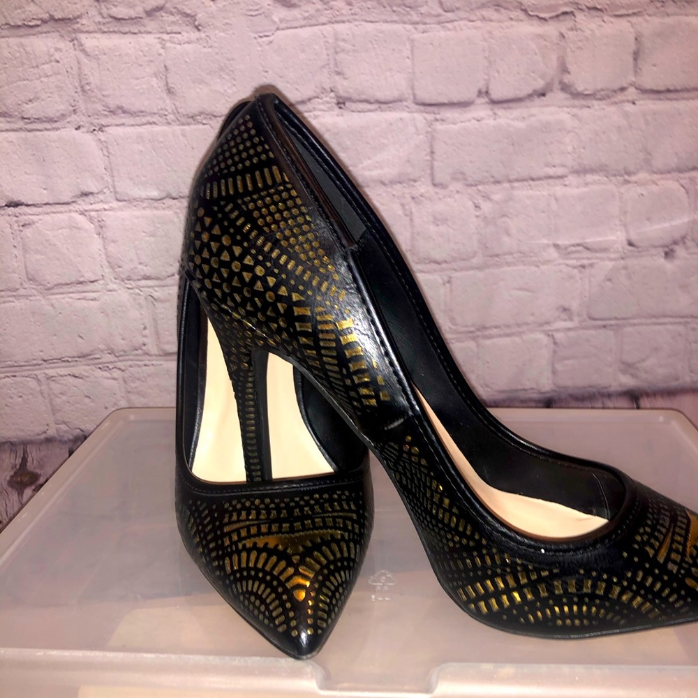 Blk & Gold heels